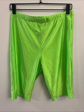 Fashion Nova Neon Lime Bike Shorts